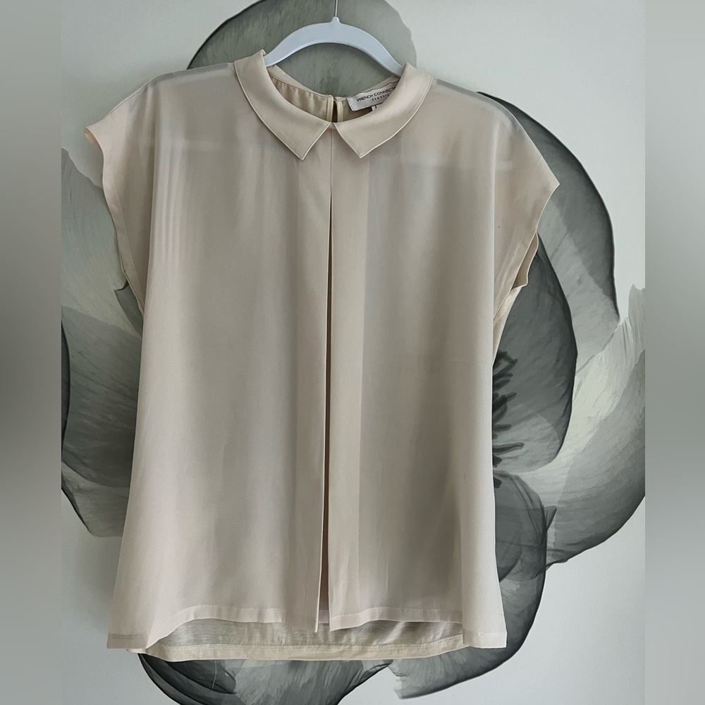 French Connection UK Top with Collar Size S